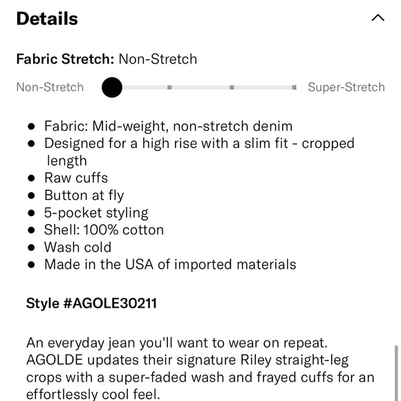 Agolde Riley Jeans - Picture 5 of 5
